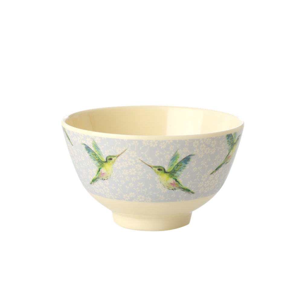 Hummingbird Print Small Melamine Bowl Rice DK